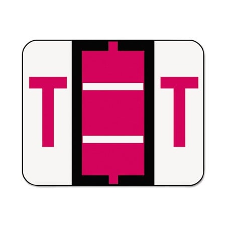 Smead Smead, A-Z COLOR-CODED END TAB FILING LABELS, T, 1 X 1.25, WHITE, 500/ROLL 67090